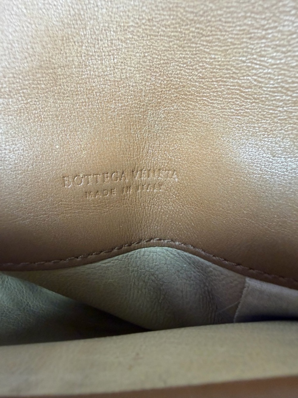 Bottega Veneta Woven Leather Snap Wallet in Tan (fair) - Picture 13 of 13